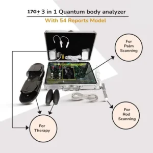 ARG HEALTHCARE Quantum Resonance magnetic Body Therapy Analyzer 3 in 1 Machine and 54 Reports Body Fat Analyzer  (Silver)